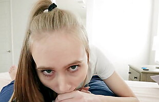Posted under small dick vs big dick, blowjob on her knees, small teen big tits, girl with big cock