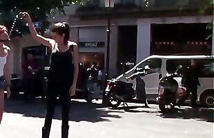 Posted under pude in public, red white, guys in lingerie, nailed in car