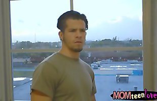 Posted under his girl, catch milf mom, eating snatch, sex pussy