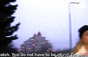 Posted under nipple shot, public night pov, spanked in front of, blonde hair