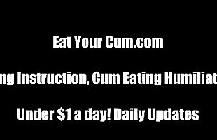 Posted under man cum, seed eating, eating my sperma, cum clean