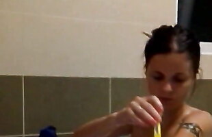 Posted under tits out, out bath, teen tits out, teen shower hd
