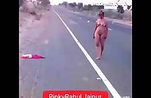 Posted under naked walk, desi naked, walking nude in public, street strip