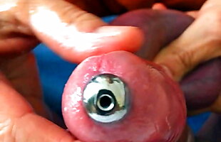 Posted under mature close, femdom cumshot, femdom, urethra plug